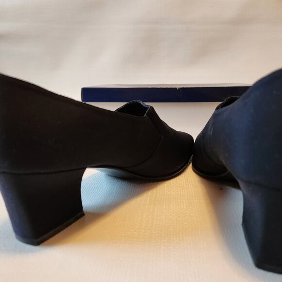 Karen Scott Riley Navy Blue Stretch Slip on Heels Size 9.5 NEW IN BOX NEVER WORN - Picture 9 of 12